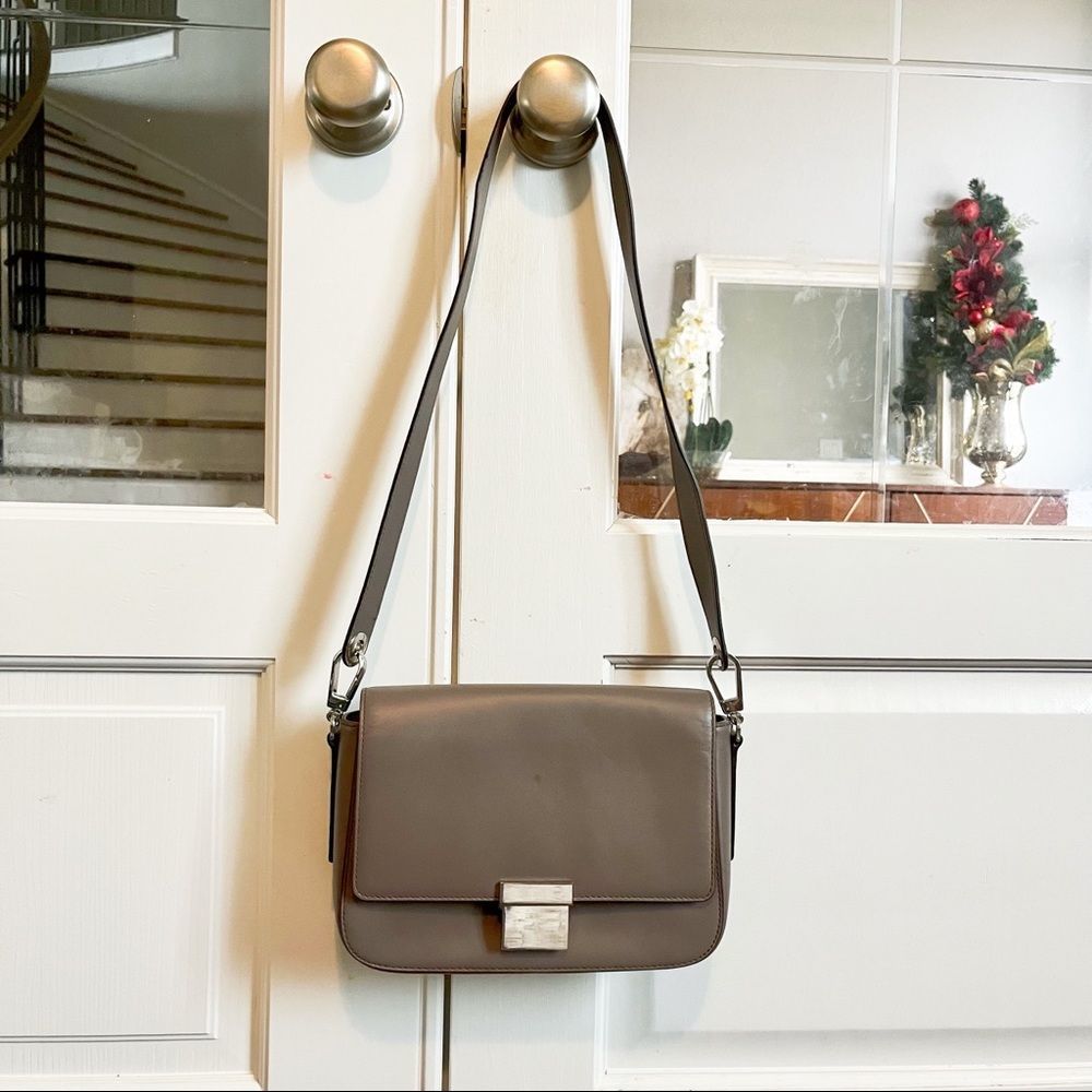New MICHAEL KORS Madelyn Convertible Large Leather Shoulder Bag cinder grey
